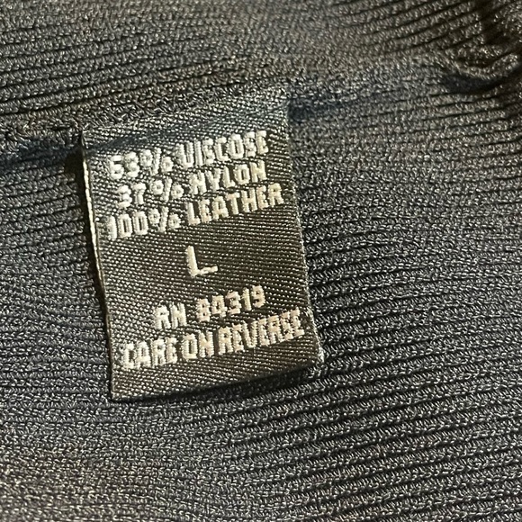 Cyrus Knit Skirt & Top Trimmed In Genuine Leather. - Picture 8 of 11